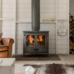 Charnwood Island III - Wood and Multi-Fuel Burning - Cast Iron Fireplace