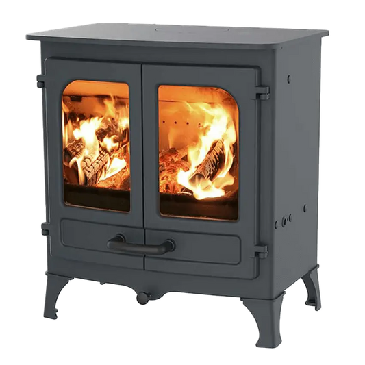 Charnwood Island III - Wood and Multi-Fuel Burning - Cast Iron Fireplace - Front