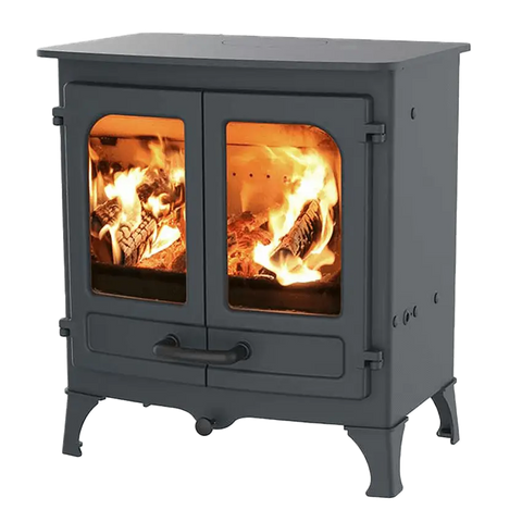 Charnwood Island III - Wood and Multi-Fuel Burning - Cast Iron Fireplace - Front