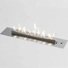 Flueless Gas Fireplace, Stainless Steel - MultiFire - Fireplace Specialists