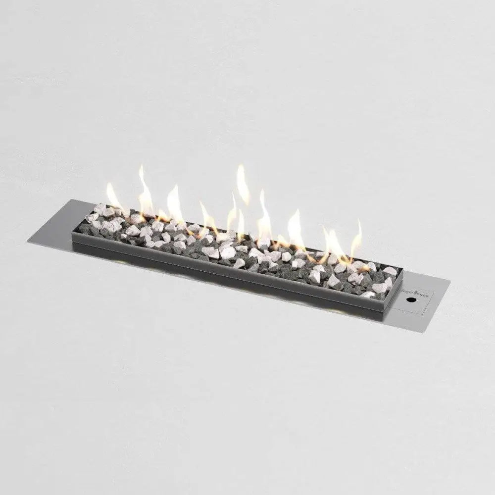 Flueless Gas Fireplace, Stainless Steel, Stone - MultiFire - Fireplace Specialists