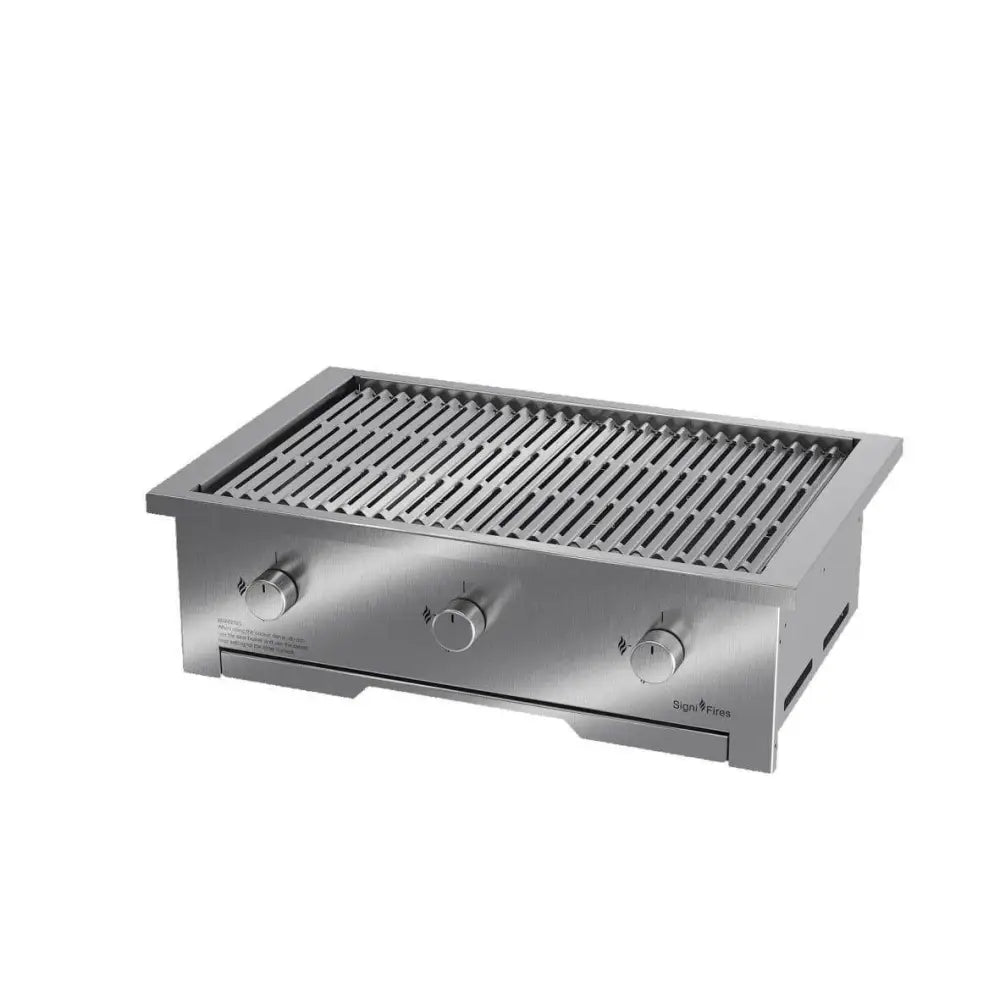 Gas Braai, Stainless Steel, 4 Sizes - MultiFire - Fireplace Specialists