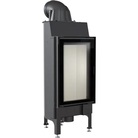 built-in, closed-combustion fireplace 
