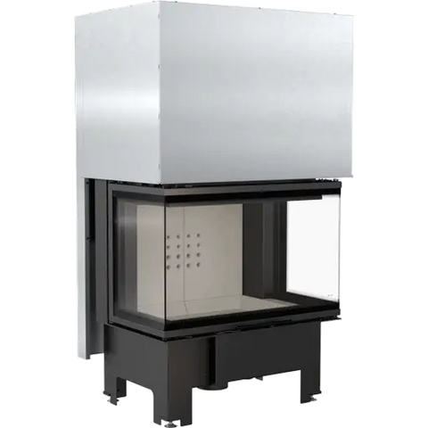 three-sided fireplace