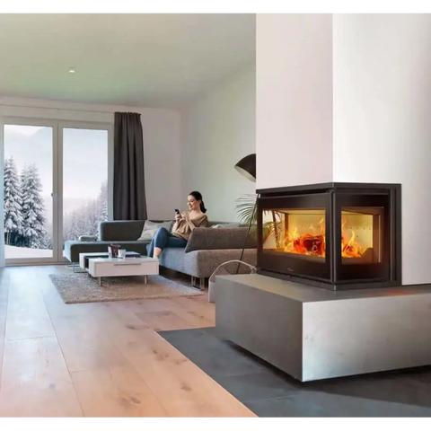 Lacunza - Adour 800 Three Sided Fireplace Built-In Fireplace
