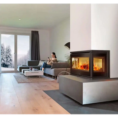 Lacunza - Adour 800 Three Sided Fireplace Built-In Fireplace