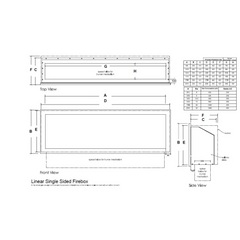 Linear Built-in Flueless Gas Fireplace - Gas Fireplace