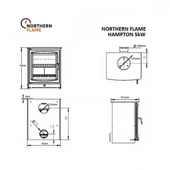 Northern Flame - Hampton Fireplace, 5kW - MultiFire - Fireplace Specialists