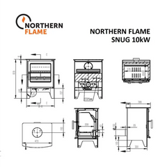 Northern Flame - Snug Fireplace, 10kW