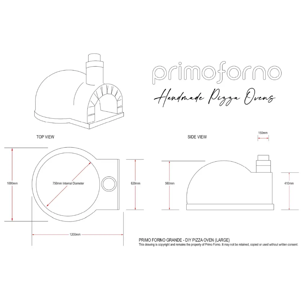 Primo Forno DIY Pizza Ovens Wood Fired - Pizza Oven