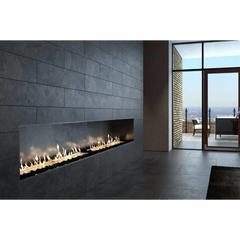 Slimline Bio Fuel Fireplace, Stainless Steel - MultiFire - Fireplace Specialists