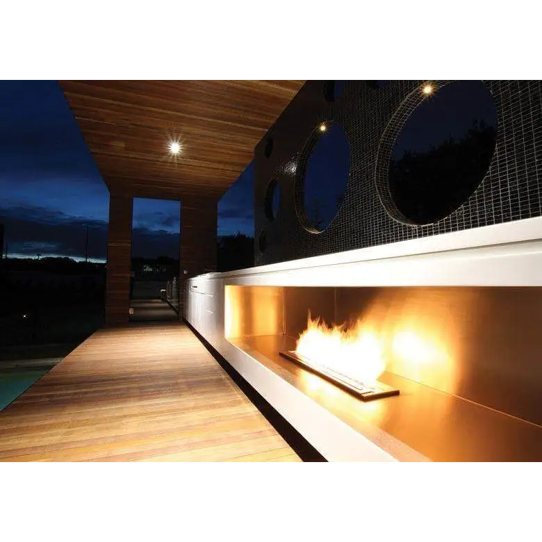 Slimline Bio Fuel Fireplace, Stainless Steel - MultiFire - Fireplace Specialists