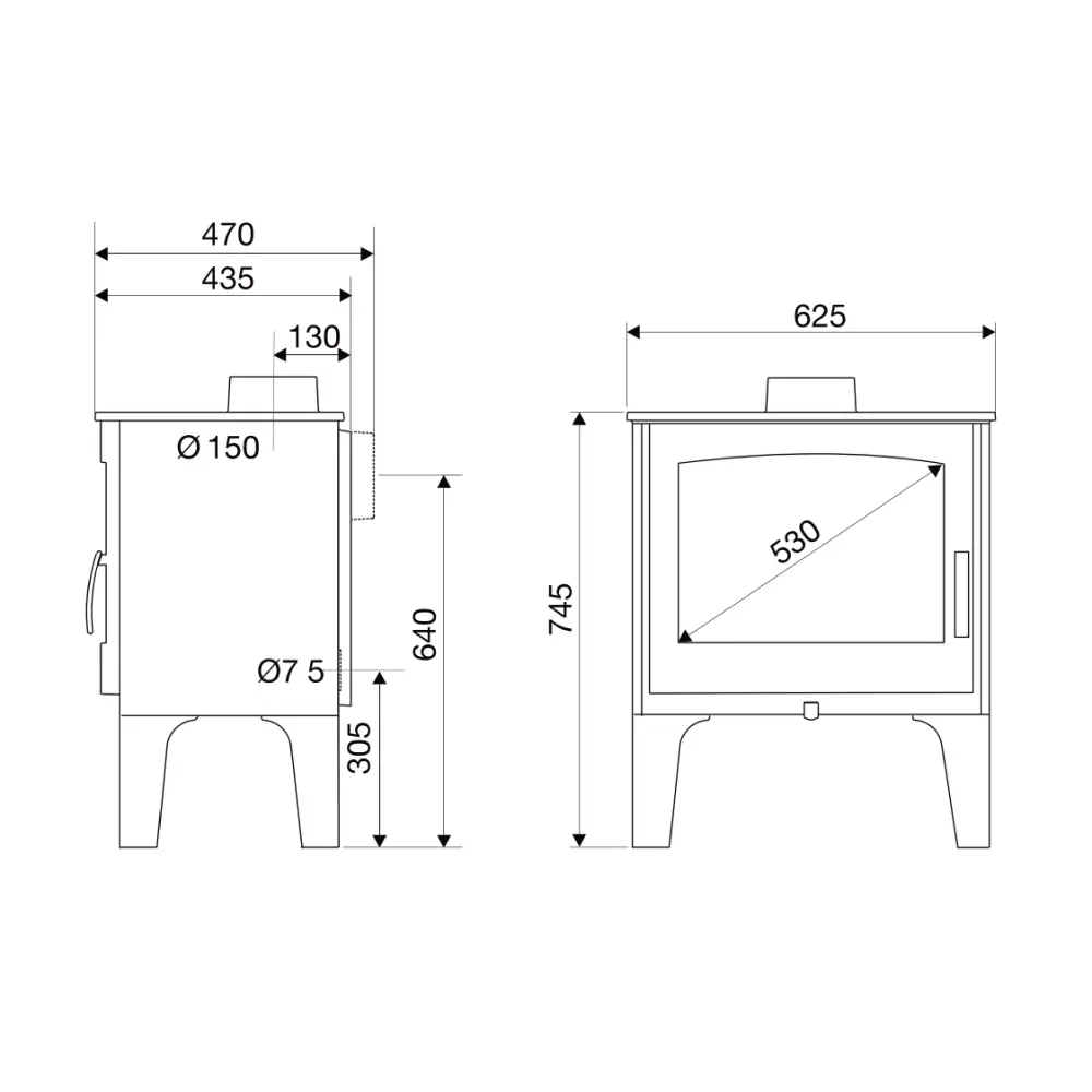 Freestanding Fireplace