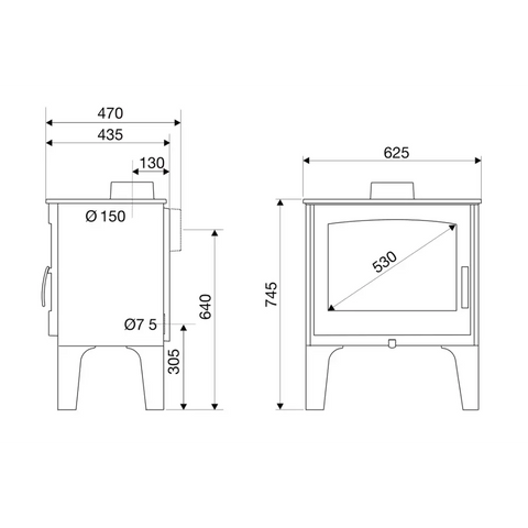 Freestanding Fireplace