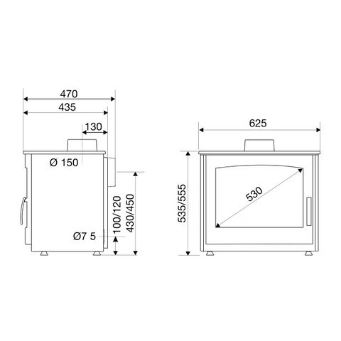 Freestanding Fireplace