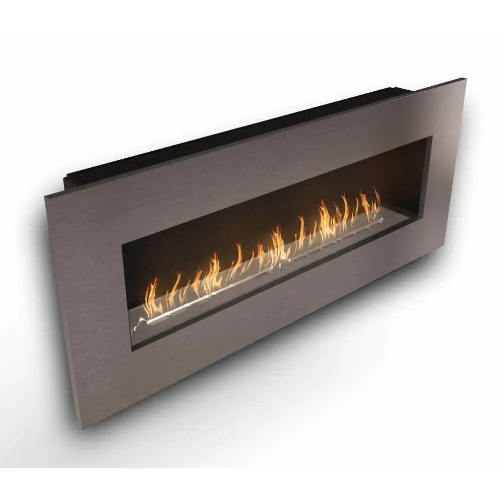 Wall Mounted Bio Fuel Fireplace, Built-In, Steel Frame