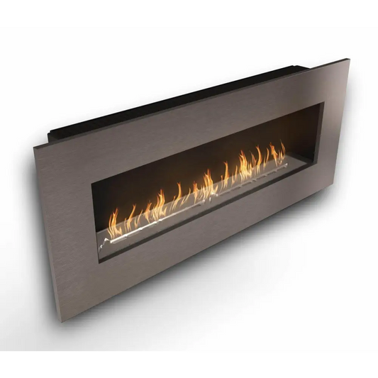 Wall Mounted Bio Fuel Fireplace, Built-In, Steel Frame