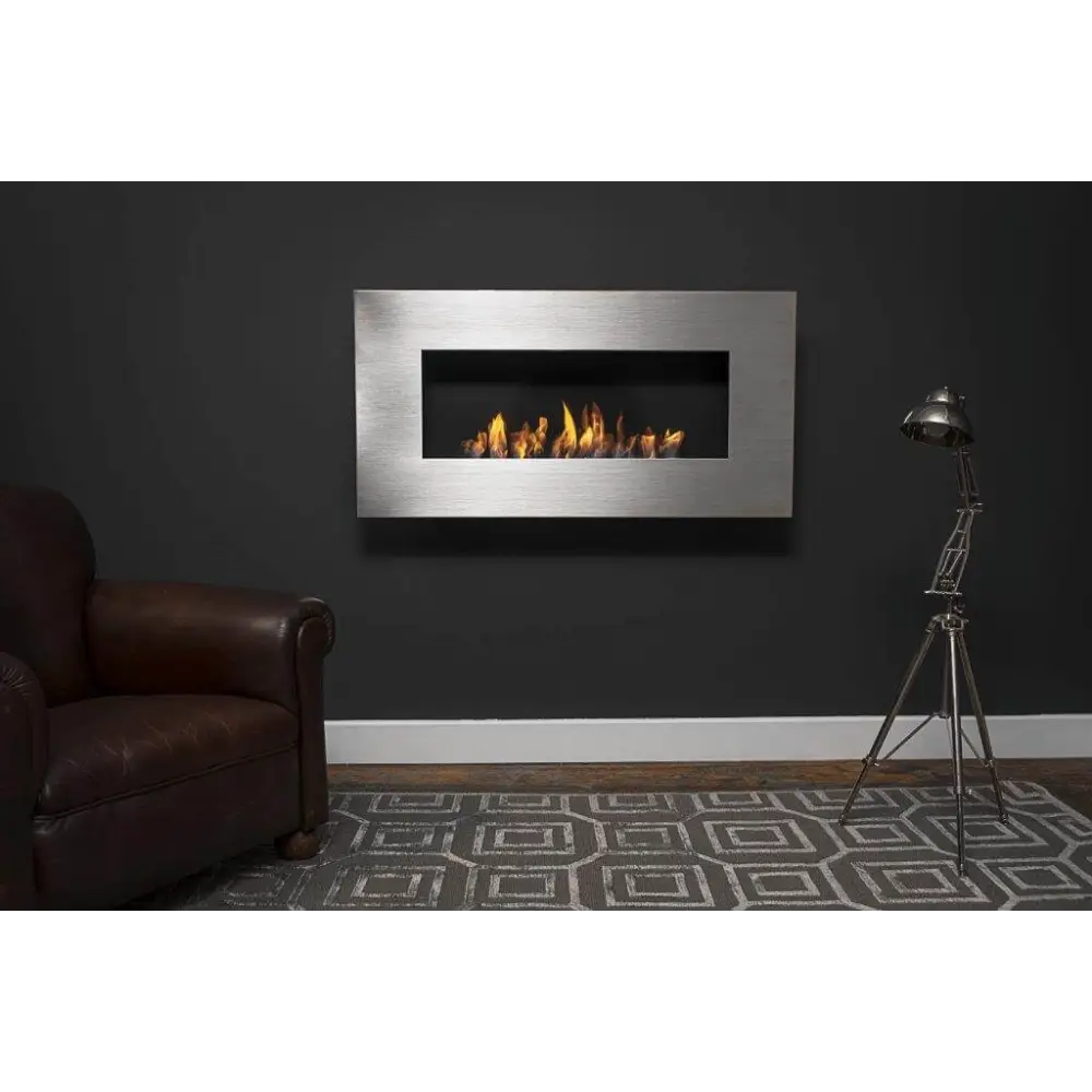 Wall Mounted Bio Fuel Fireplace, Built-In, Steel Frame - MultiFire - Fireplace Specialists