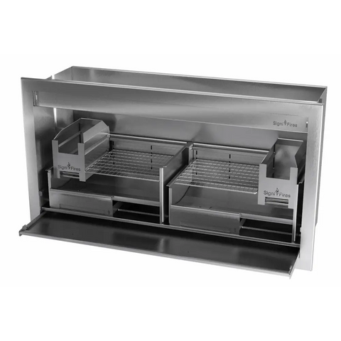 Wood Braai, Stainless Steel, 7 Sizes - MultiFire - Fireplace Specialists
