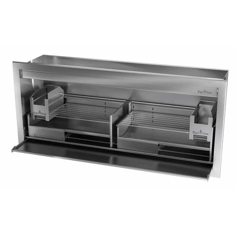 Wood Braai, Stainless Steel, 7 Sizes - MultiFire - Fireplace Specialists