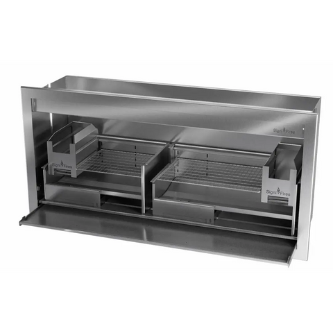 Wood Only Braai, Stainless Steel, 7 Sizes